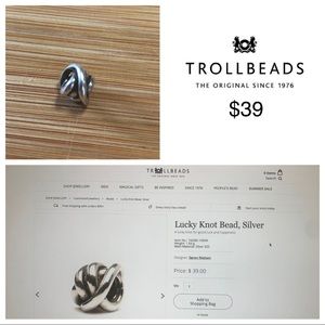 Trollbeads - Lucky Knot Silver Bead